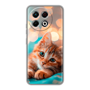 Силиконовый чехол на Tecno Spark 30 Pro с принтом котик