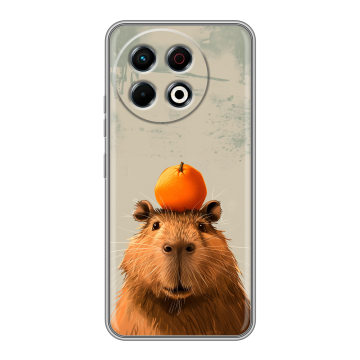 Силиконовый чехол на Tecno Spark 30 Pro с принтом капибара