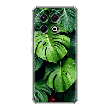 Силиконовый чехол на Tecno Spark 30 Pro с принтом Листья Силиконовый чехол на Tecno Spark 30 Pro с принтом Листья