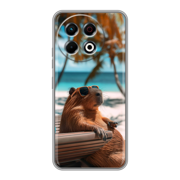 Силиконовый чехол на Tecno Spark 30 Pro с принтом Капибара Силиконовый чехол на Tecno Spark 30 Pro с принтом Капибара