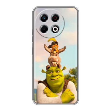 Силиконовый чехол на Tecno Spark 30 Pro с принтом Шрек Shrek Силиконовый чехол на Tecno Spark 30 Pro с принтом Шрек Shrek