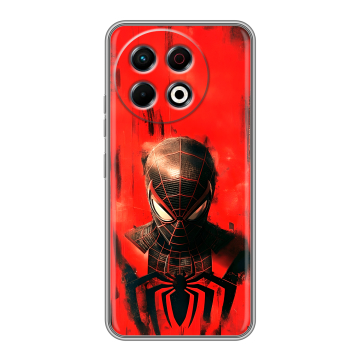 Силиконовый чехол на Tecno Spark 30 Pro с принтом человек паук spiderman Силиконовый чехол на Tecno Spark 30 Pro с принтом человек паук spiderman