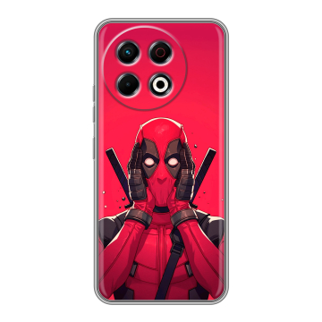 Силиконовый чехол на Tecno Spark 30 Pro с принтом Дедпул Deadpool Силиконовый чехол на Tecno Spark 30 Pro с принтом Дедпул Deadpool
