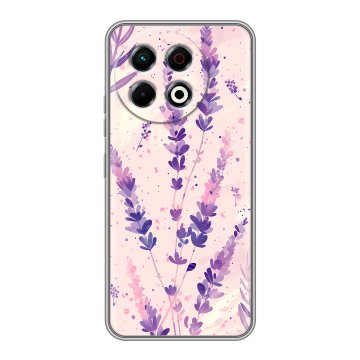 Силиконовый чехол на Tecno Spark 30 Pro с принтом цветы лаванда