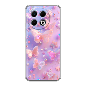 Силиконовый чехол на Tecno Spark 30 Pro с принтом Бабочки