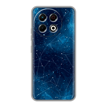 Силиконовый чехол на Tecno Spark 30 Pro с принтом Космос звезды