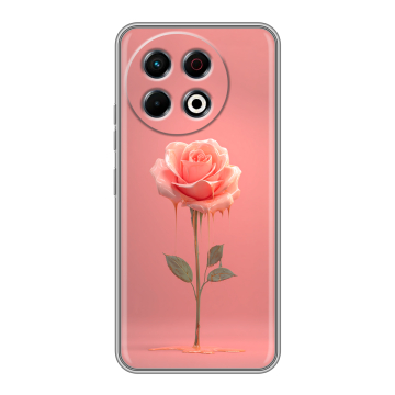 Силиконовый чехол на Tecno Spark 30 Pro с принтом Розовая роза