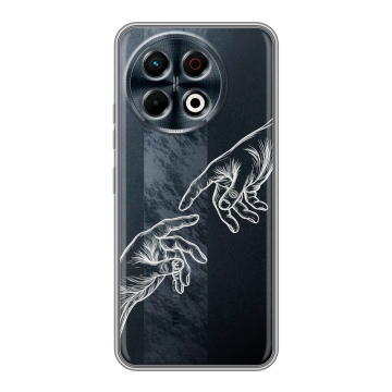 Силиконовый чехол на Tecno Spark 30 Pro с принтом Сотворение мира
