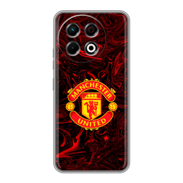 Силиконовый чехол на Tecno Spark 30 Pro с принтом Manchester United
