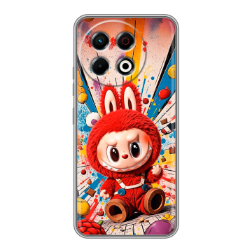 Силиконовый чехол на Tecno Spark 30 Pro с принтом Labubu Лабубу Силиконовый чехол на Tecno Spark 30 Pro с принтом Labubu Лабубу