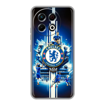 Силиконовый чехол на Tecno Spark 30 Pro с принтом Chelsea Челси