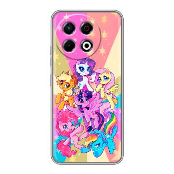 Силиконовый чехол на Tecno Spark 30 Pro с принтом My little pony Дружба чудо Силиконовый чехол на Tecno Spark 30 Pro с принтом My little pony Дружба чудо