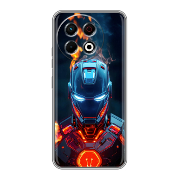 Силиконовый чехол на Tecno Spark 30 Pro с принтом IronMan Железный человек