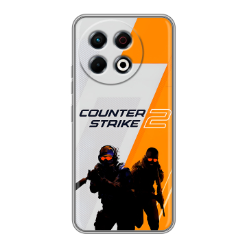 Силиконовый чехол на Tecno Spark 30 Pro с принтом Counter Strike