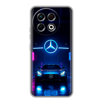 Силиконовый чехол на Tecno Spark 30 Pro с принтом Mercedes Мерседес