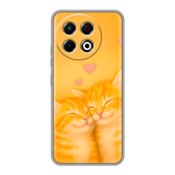 Силиконовый чехол на Tecno Spark 30 Pro с принтом Милые котята