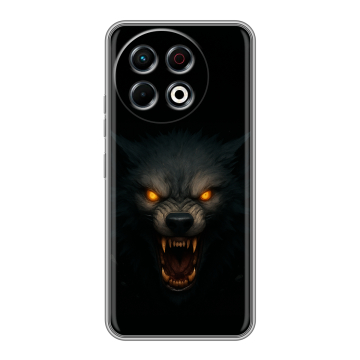 Силиконовый чехол на Tecno Spark 30 Pro с принтом Волк