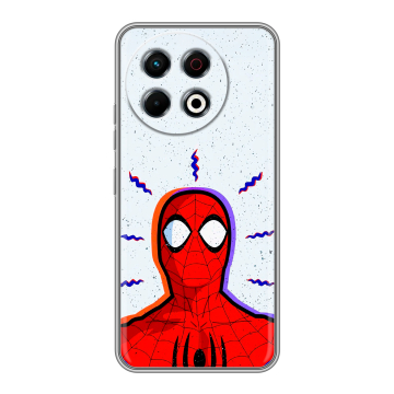 Силиконовый чехол на Tecno Spark 30 Pro с принтом Spiderman Человек паук