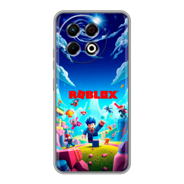 Силиконовый чехол на Tecno Spark 30 Pro с принтом Roblox Роблокс Силиконовый чехол на Tecno Spark 30 Pro с принтом Roblox Роблокс