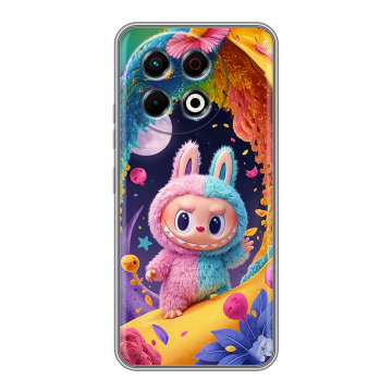 Силиконовый чехол на Tecno Spark 30 Pro с принтом Labubu Лабубу Силиконовый чехол на Tecno Spark 30 Pro с принтом Labubu Лабубу