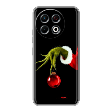 Силиконовый чехол на Tecno Spark 30 Pro с принтом Новый год Гринч