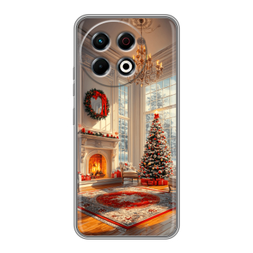 Силиконовый чехол на Tecno Spark 30 Pro с принтом Новый год