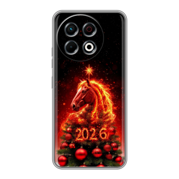 Силиконовый чехол на Tecno Spark 30 Pro с принтом Новый год