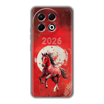 Силиконовый чехол на Tecno Spark 30 Pro с принтом Новый год