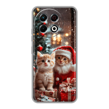 Силиконовый чехол на Tecno Spark 30 Pro с принтом Новый год