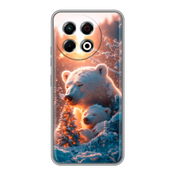Силиконовый чехол на Tecno Spark 30 Pro с принтом Новый год