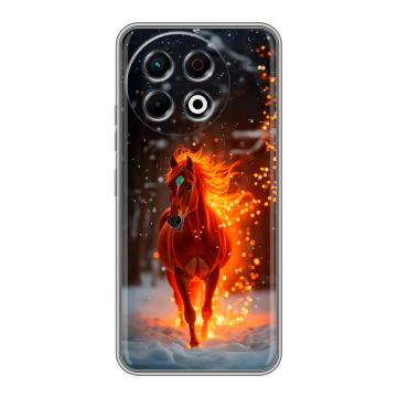 Силиконовый чехол на Tecno Spark 30 Pro с принтом Новый год