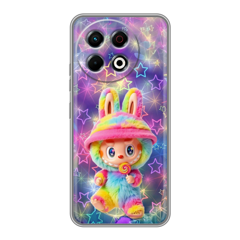 Силиконовый чехол на Tecno Spark 30 Pro с принтом Labubu Лабубу Силиконовый чехол на Tecno Spark 30 Pro с принтом Labubu Лабубу