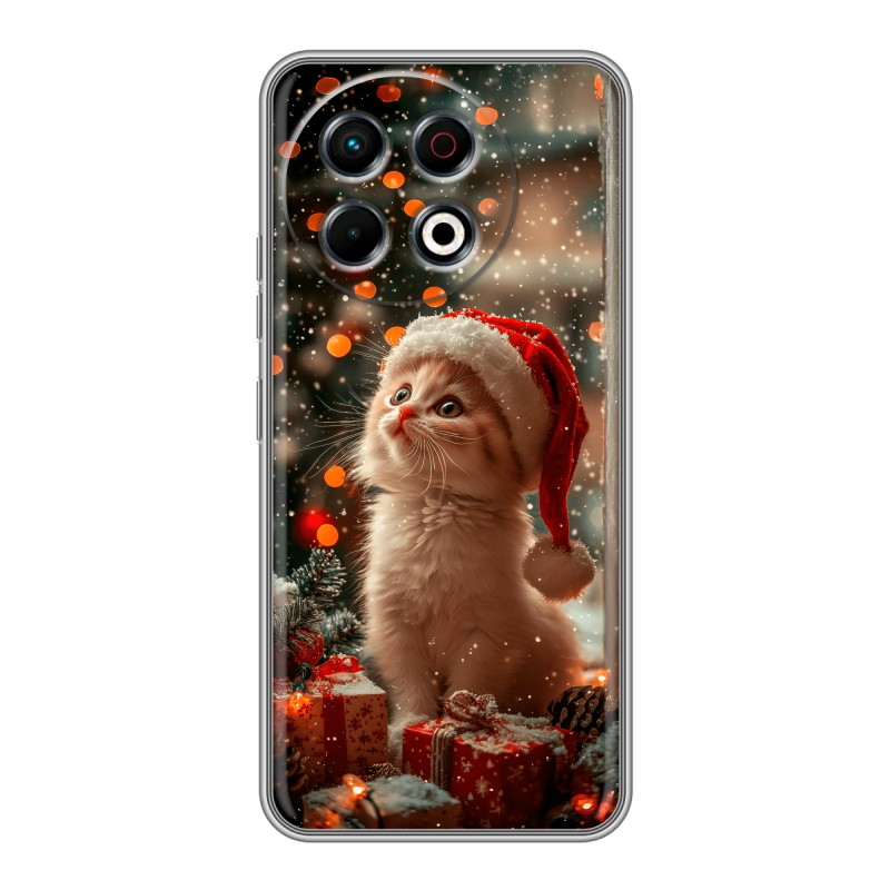 Силиконовый чехол на Tecno Spark 30 Pro с принтом Новый год Силиконовый чехол на Tecno Spark 30 Pro с принтом Новый год