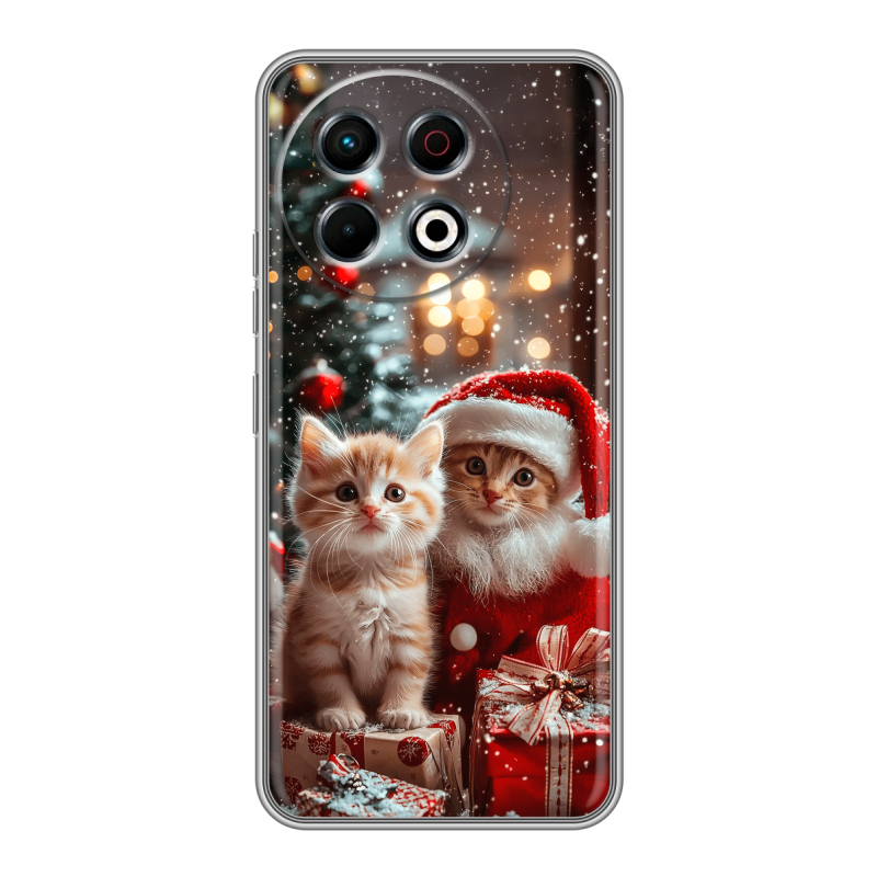 Силиконовый чехол на Tecno Spark 30 Pro с принтом Новый год Силиконовый чехол на Tecno Spark 30 Pro с принтом Новый год