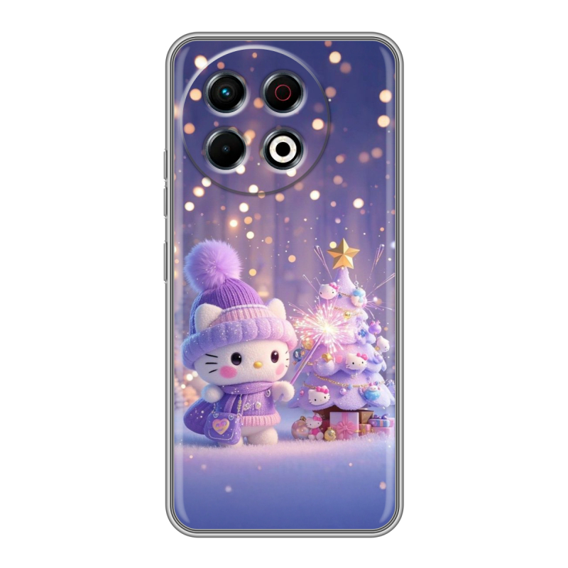 Силиконовый чехол на Tecno Spark 30 Pro с принтом Новый год Силиконовый чехол на Tecno Spark 30 Pro с принтом Новый год