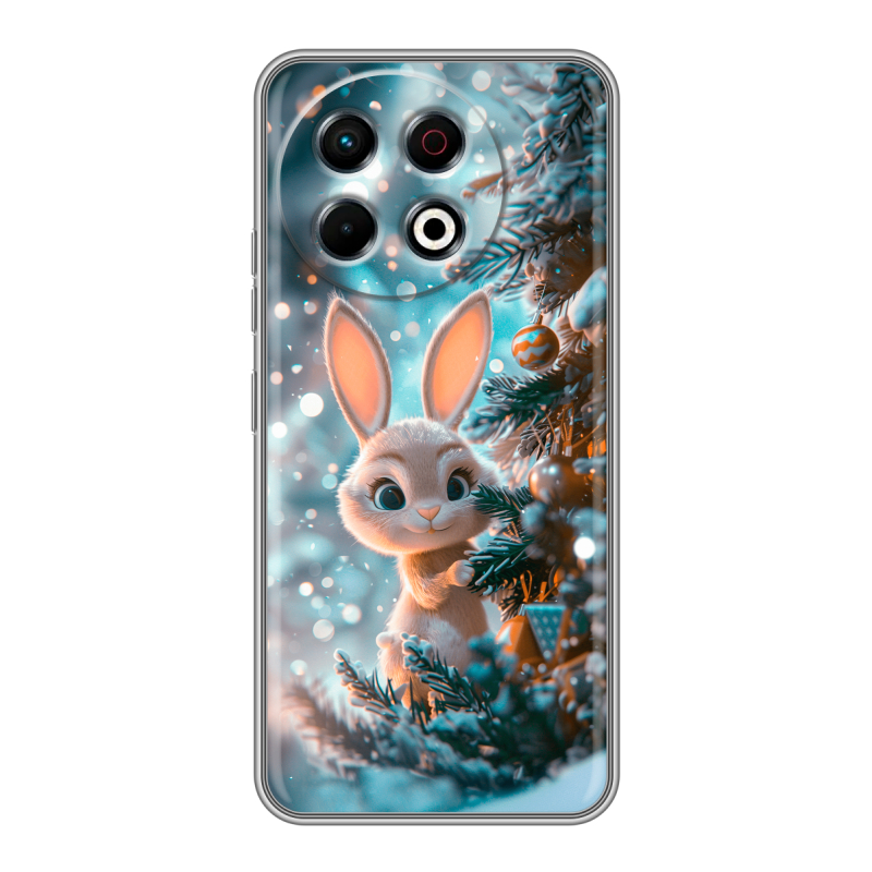 Силиконовый чехол на Tecno Spark 30 Pro с принтом Новый год Силиконовый чехол на Tecno Spark 30 Pro с принтом Новый год