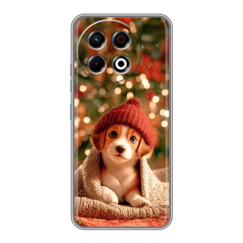 Силиконовый чехол на Tecno Spark 30 Pro с принтом Новый год Силиконовый чехол на Tecno Spark 30 Pro с принтом Новый год