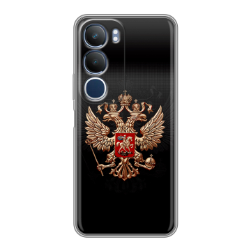 Силиконовый чехол на Vivo Y19s с принтом Герб России Силиконовый чехол на Vivo Y19s с принтом Герб России