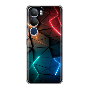 Силиконовый чехол на Vivo Y19s с принтом Абстракция неон Силиконовый чехол на Vivo Y19s с принтом Абстракция неон