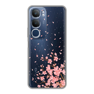 Силиконовый чехол на Vivo Y19s с принтом Ветка сакуры