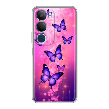 Силиконовый чехол на Vivo Y19s с принтом Бабочки