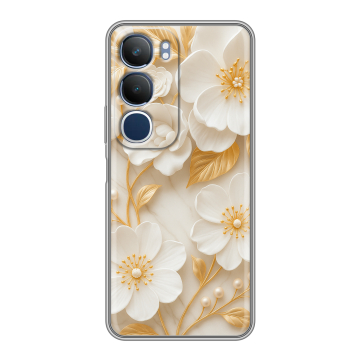 Силиконовый чехол на Vivo Y19s с принтом Цветы