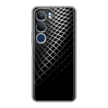 Силиконовый чехол на Vivo Y19s с принтом Текстура металла