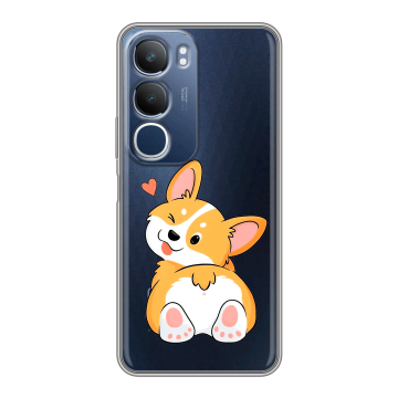 Силиконовый чехол на Vivo Y19s с принтом Корги