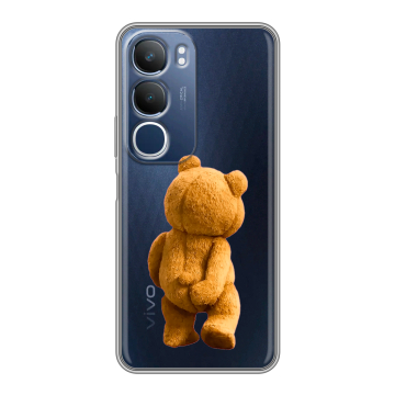 Силиконовый чехол на Vivo Y19s с принтом Медведь