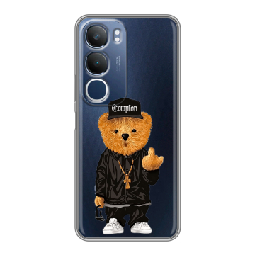 Силиконовый чехол на Vivo Y19s с принтом Плюшевый медведь