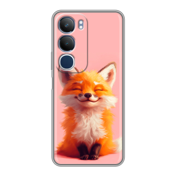 Силиконовый чехол на Vivo Y19s с принтом милая лиса