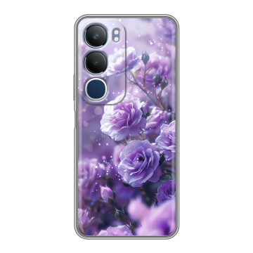 Силиконовый чехол на Vivo Y19s с принтом Розы цветы Силиконовый чехол на Vivo Y19s с принтом Розы цветы