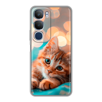 Силиконовый чехол на Vivo Y19s с принтом котик
