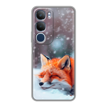Силиконовый чехол на Vivo Y19s с принтом лиса
